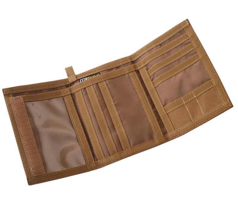 Chameleon Trifold Mens Nylon Wallet-Military Tactical Men Wallets- ID Card Holder - Canvas Thin Front Pocket Travel Wallet-Coin Zipper Pocket - Image 2